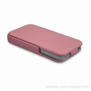 Flip Leather Case for Apple's iPhone 4G, Comes in Various Colors and Materials